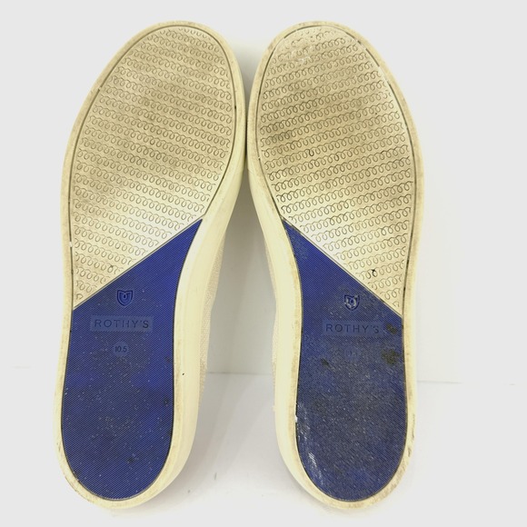 Rothy's Shoes Womens Size 10.5 Beige‎ Camo Knit Slip On Sneaker Washable Eco - Picture 9 of 10